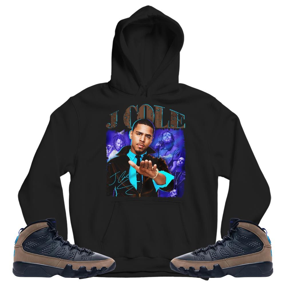 J Cole SIGN Sneaker Shirt Match Olive Concord 9s, Jordan 9 Olive Concord MKO T-Shirt