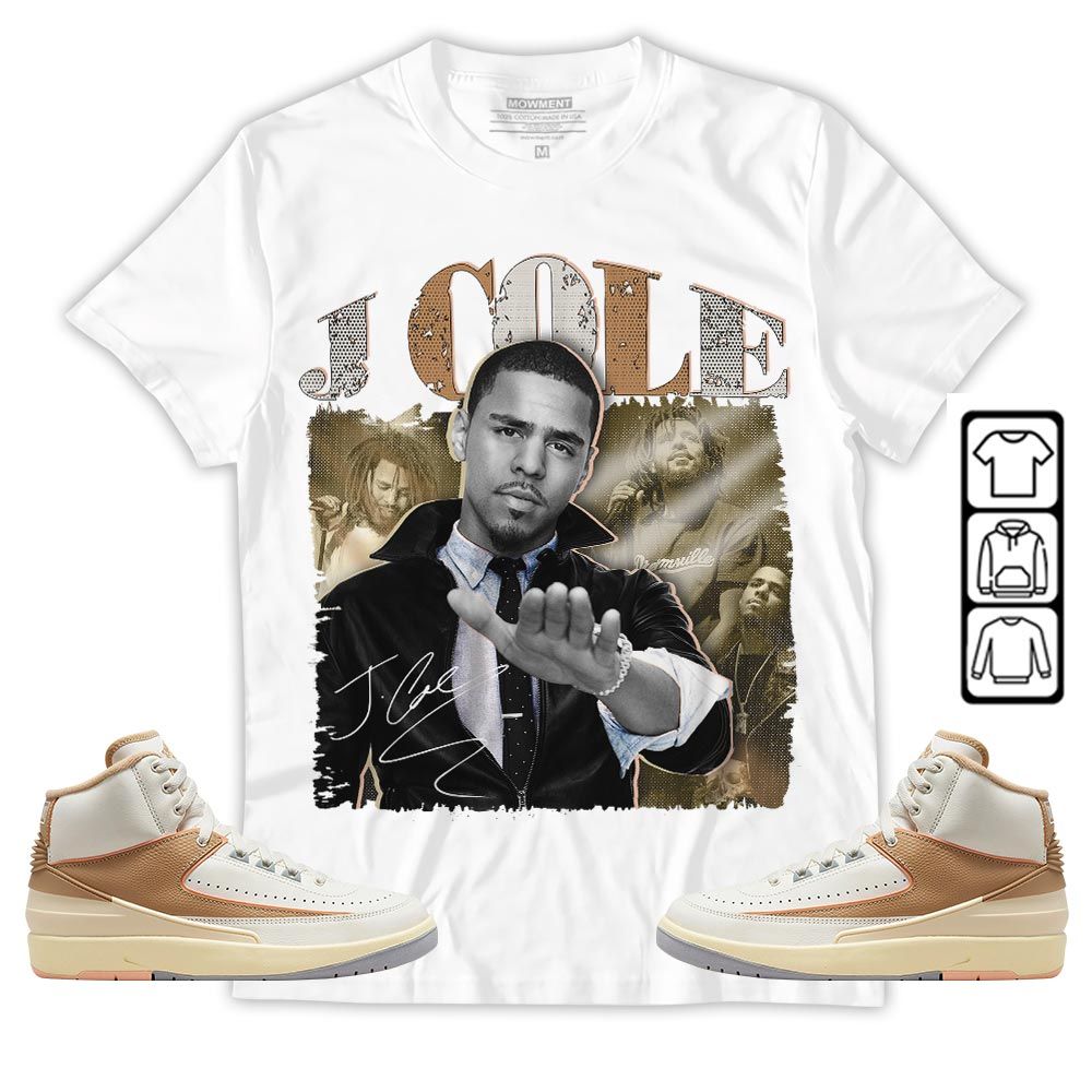 J Cole SIGN Sneaker Shirt Match Retro Craft 2s, Jordan 2 Craft MKO T-Shirt J Cole SIGN Sneaker Shirt Match Retro Craft 2s, Jordan 2 Craft MKO T-Shirt