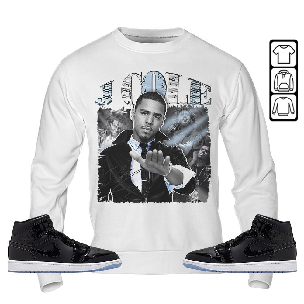 J Cole SIGN Sneaker Shirt Match Space Jam 1s, Jordan 1 Mid Space Jam MKO Sweatshirt J Cole SIGN Sneaker Shirt Match Space Jam 1s, Jordan 1 Mid Space Jam MKO Sweatshirt