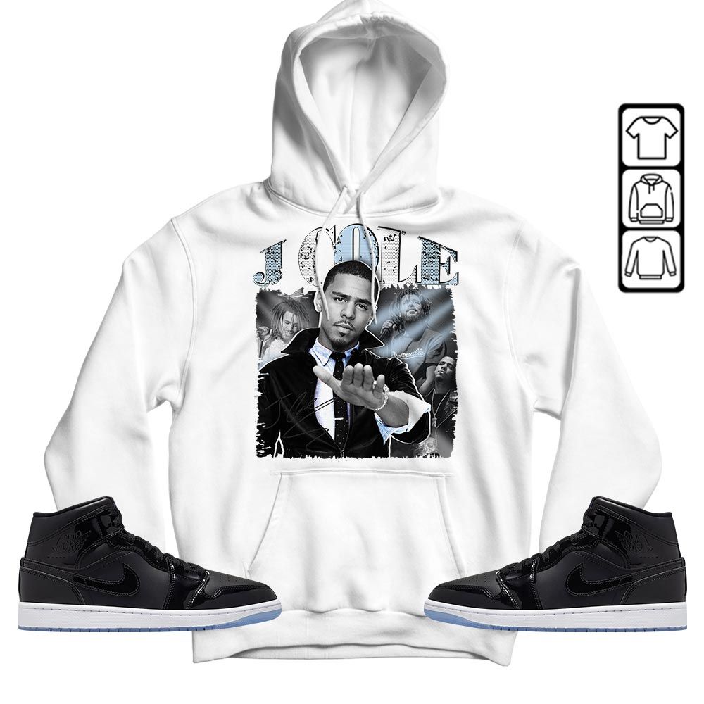 J Cole SIGN Sneaker Shirt Match Space Jam 1s, Jordan 1 Mid Space Jam MKO T-Shirt