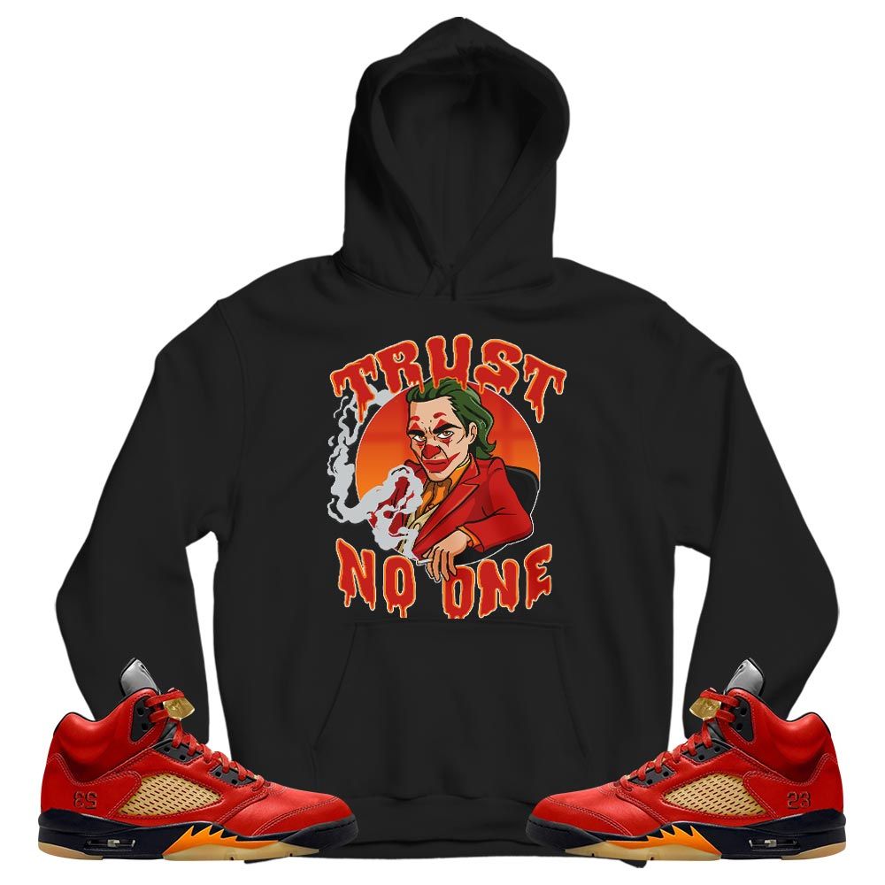 Joker Trust No One Sneaker Shirt Match 5 Dunk On Mars, Jordan 5 Mars For Her MKO T-Shirt