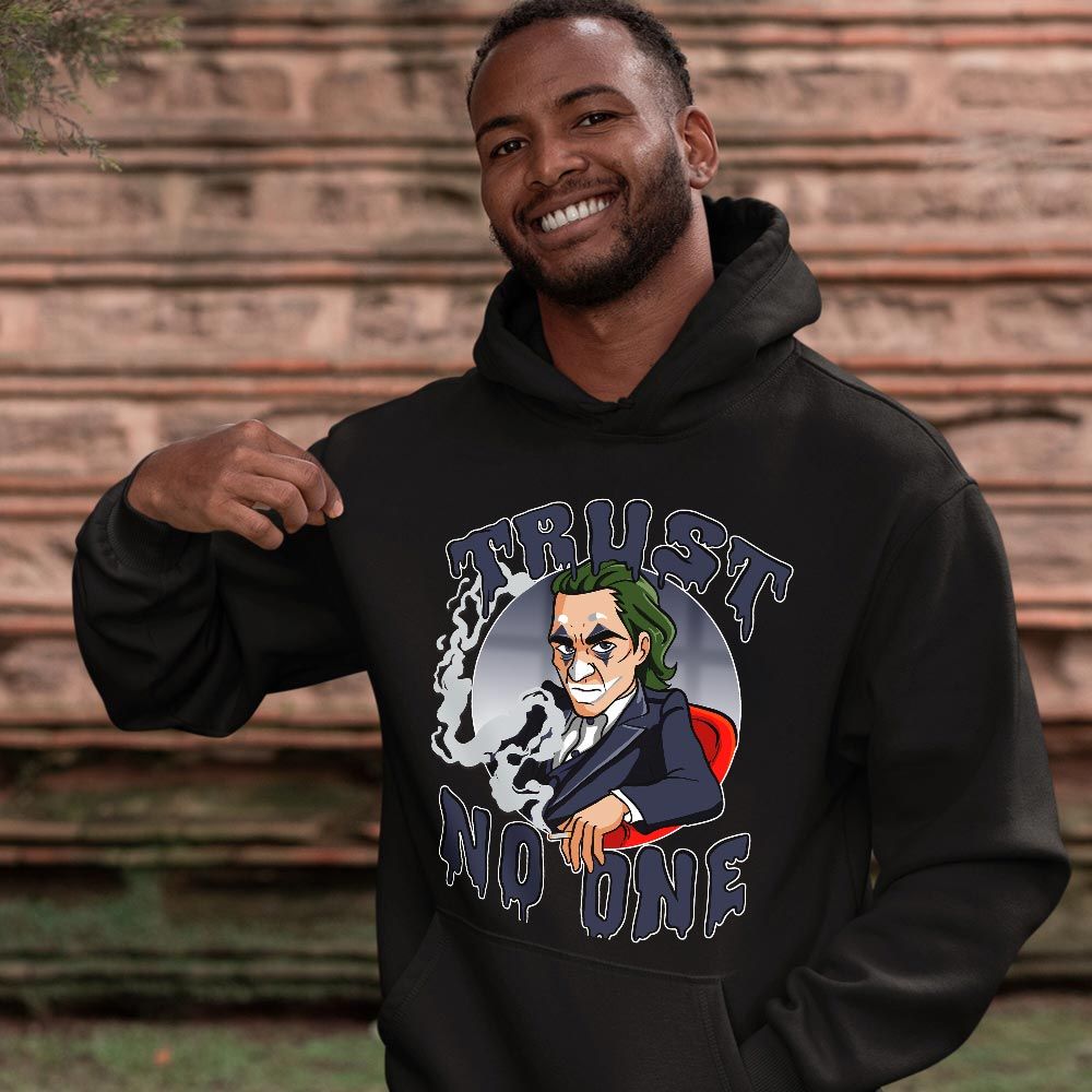 Joker Trust No One Sneaker Shirt Match 7 Neutral Indigo, Jordan 7 Quai 54 MKO T-Shirt Joker Trust No One Sneaker Shirt Match 7 Neutral Indigo, Jordan 7 Quai 54 MKO T-Shirt