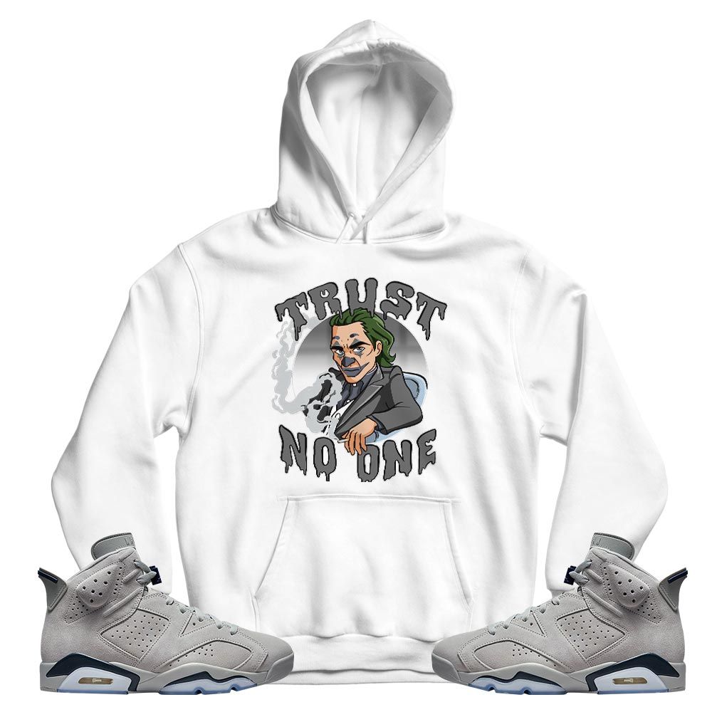 Joker Trust No One Sneaker Shirt Match Georgetown 6s, Jordan 6 Retro Georgetown MKO T-Shirt Joker Trust No One Sneaker Shirt Match Georgetown 6s, Jordan 6 Retro Georgetown MKO T-Shirt