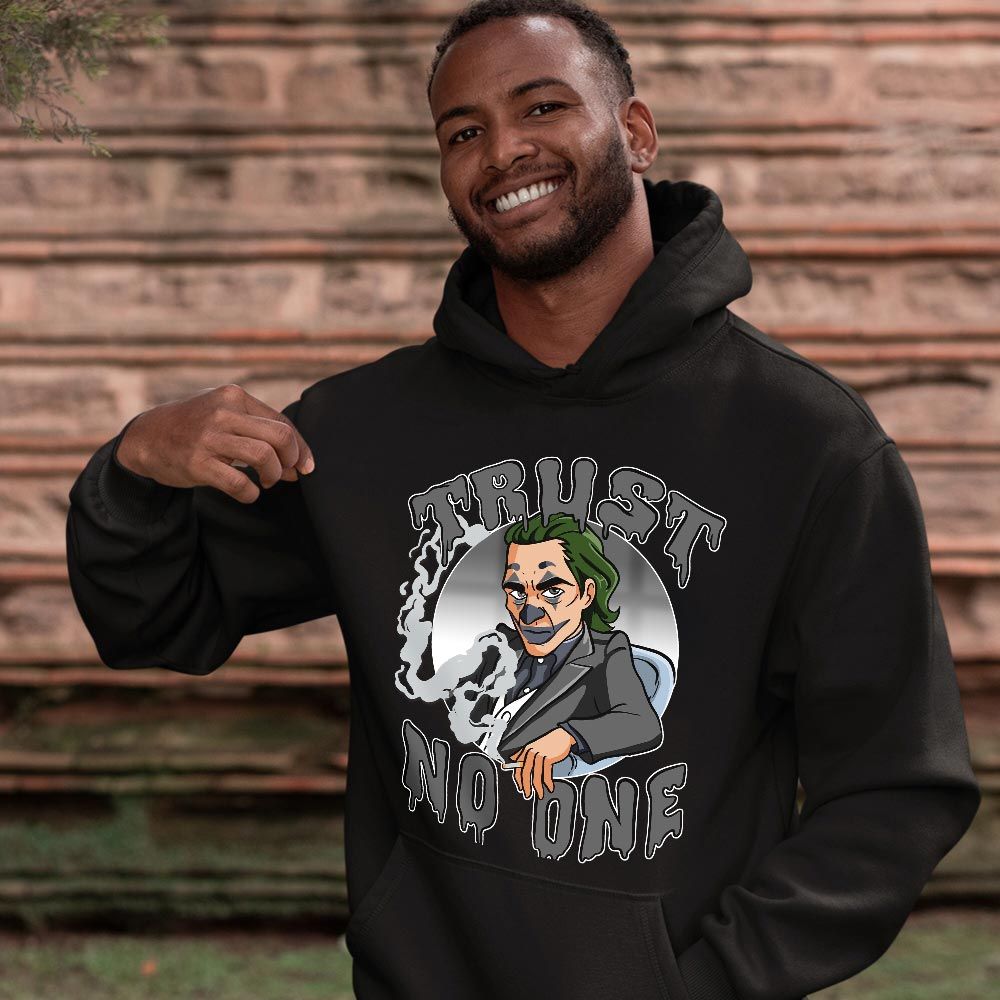 Joker Trust No One Sneaker Shirt Match Georgetown 6s, Jordan 6 Retro Georgetown MKO T-Shirt Joker Trust No One Sneaker Shirt Match Georgetown 6s, Jordan 6 Retro Georgetown MKO T-Shirt