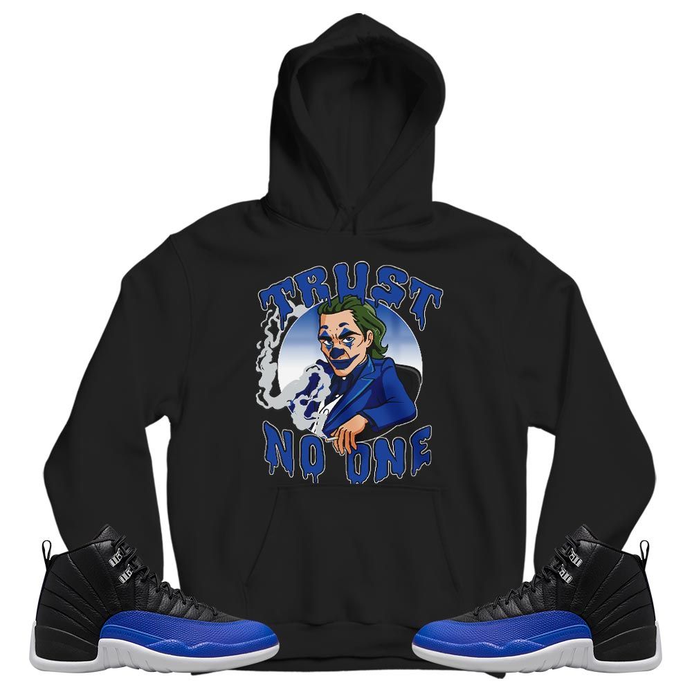 Joker Trust No One Sneaker Shirt Match Hyper Royal 12s, Jordan 12 Hyper Royal MKO T-Shirt