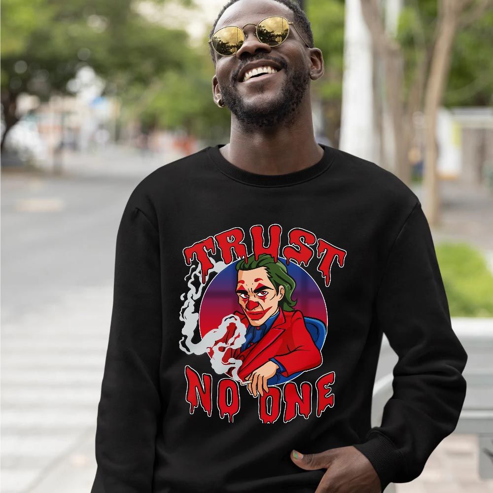 Joker Trust No One Sneaker Shirt Match Max 1 Navy Red Black, Air Griffey Max 1 Black Red Navy Blue MKO T-Shirt Joker Trust No One Sneaker Shirt Match Max 1 Navy Red Black, Air Griffey Max 1 Black Red Navy Blue MKO T-Shirt
