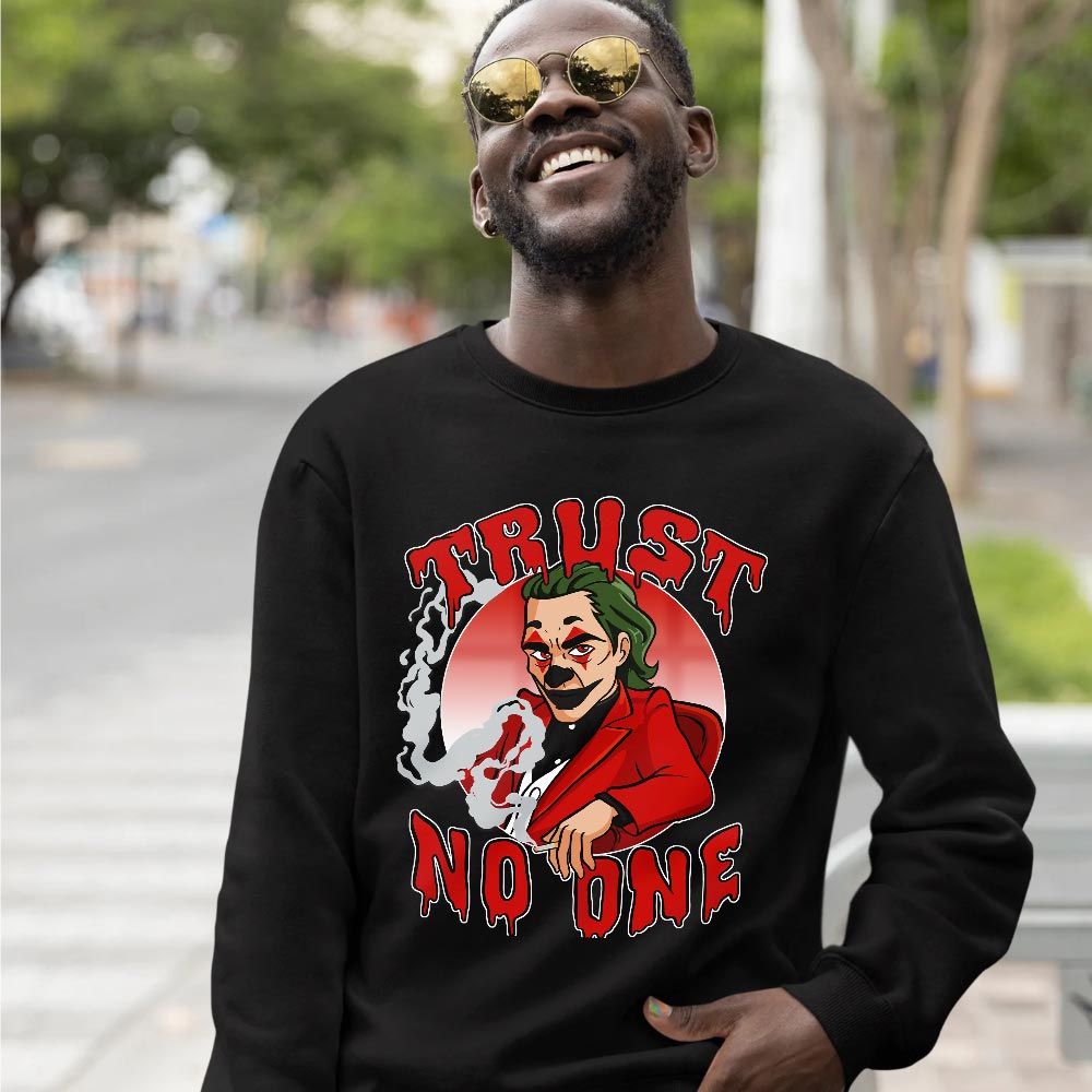 Joker Trust No One Sneaker Shirt Match Retro Playoffs 13s, Jordan 13 Playoffs MKO T-Shirt Joker Trust No One Sneaker Shirt Match Retro Playoffs 13s, Jordan 13 Playoffs MKO T-Shirt