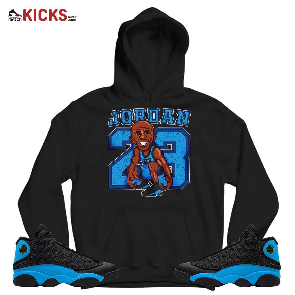 Jordan 23 Supperstar Sneaker Shirt Match Black University Blue 13s, Jordan 13 Black University Blue 2022 MKO T-Shirt Jordan 23 Supperstar Sneaker Shirt Match Black University Blue 13s, Jordan 13 Black University Blue 2022 MKO T-Shirt