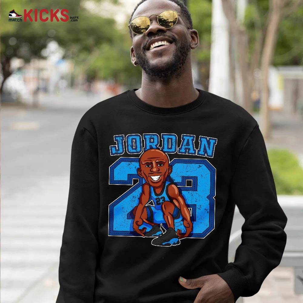 Jordan 23 Supperstar Sneaker Shirt Match Black University Blue 13s, Jordan 13 Black University Blue 2022 MKO T-Shirt Jordan 23 Supperstar Sneaker Shirt Match Black University Blue 13s, Jordan 13 Black University Blue 2022 MKO T-Shirt