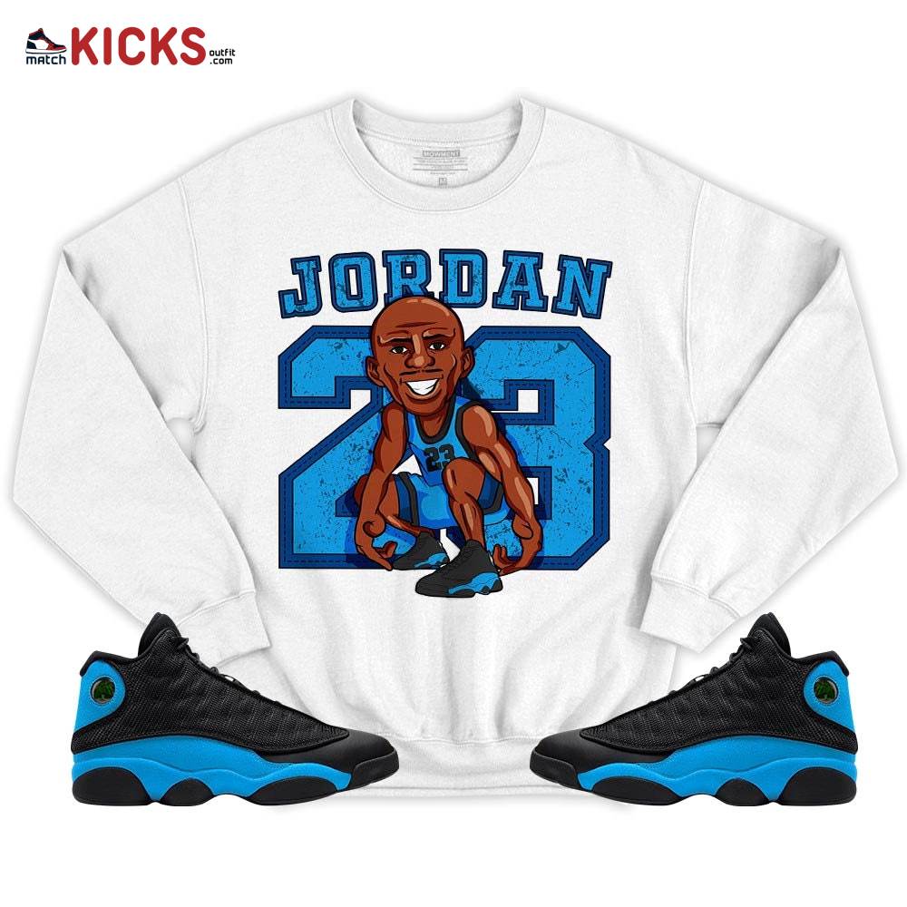 Jordan 23 Supperstar Sneaker Shirt Match Black University Blue 13s, Jordan 13 Black University Blue 2022 MKO T-Shirt Jordan 23 Supperstar Sneaker Shirt Match Black University Blue 13s, Jordan 13 Black University Blue 2022 MKO T-Shirt
