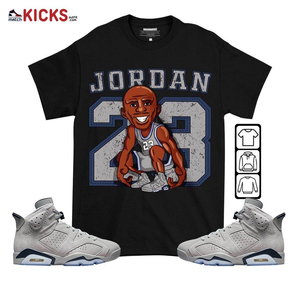 Jordan 23 Supperstar Sneaker Shirt Match Georgetown 6s, Jordan 6 Retro Georgetown MKO T-Shirt