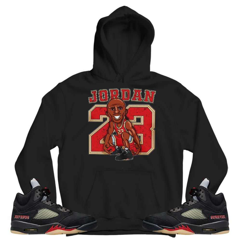 Jordan 23 Supperstar Sneaker Shirt Match Gore-Tex 5s, Jordan 5 GORE-TEX Off Noir MKO T-Shirt