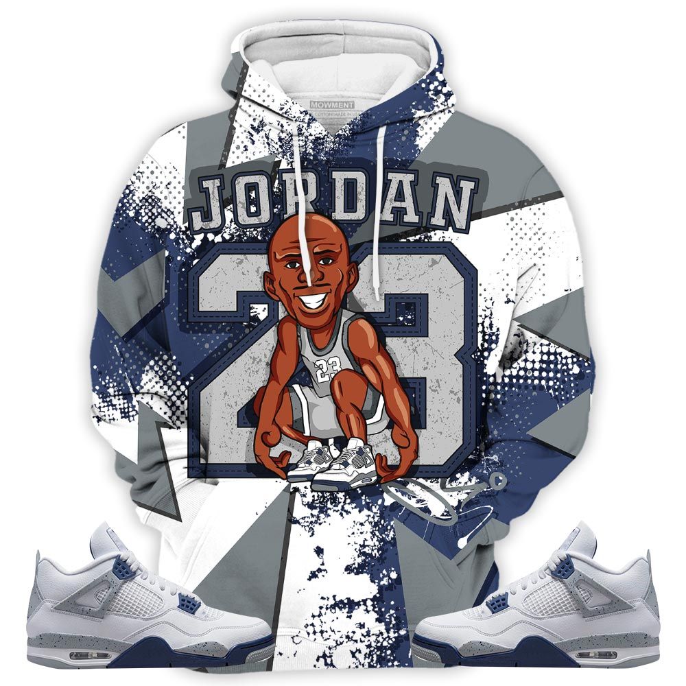 Jordan 23 Supperstar Sneaker Shirt Match Midnight Navy 4S, Jordan 4 Retro Midnight Navy Hoodie Sweatshirt Tee All Over Print MKO Shirt Jordan 23 Supperstar Sneaker Shirt Match Midnight Navy 4S, Jordan 4 Retro Midnight Navy Hoodie Sweatshirt Tee All Over Print MKO Shirt