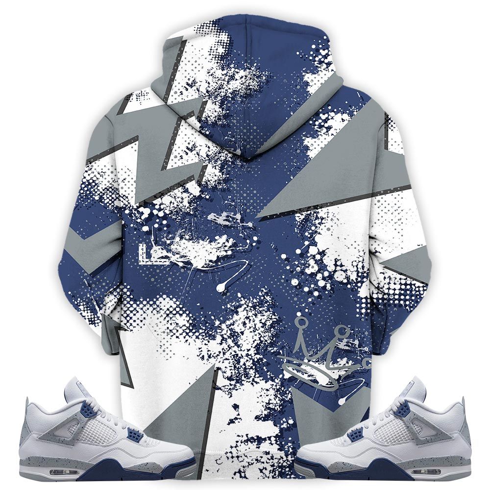 Jordan 23 Supperstar Sneaker Shirt Match Midnight Navy 4S, Jordan 4 Retro Midnight Navy Hoodie Sweatshirt Tee All Over Print MKO Shirt