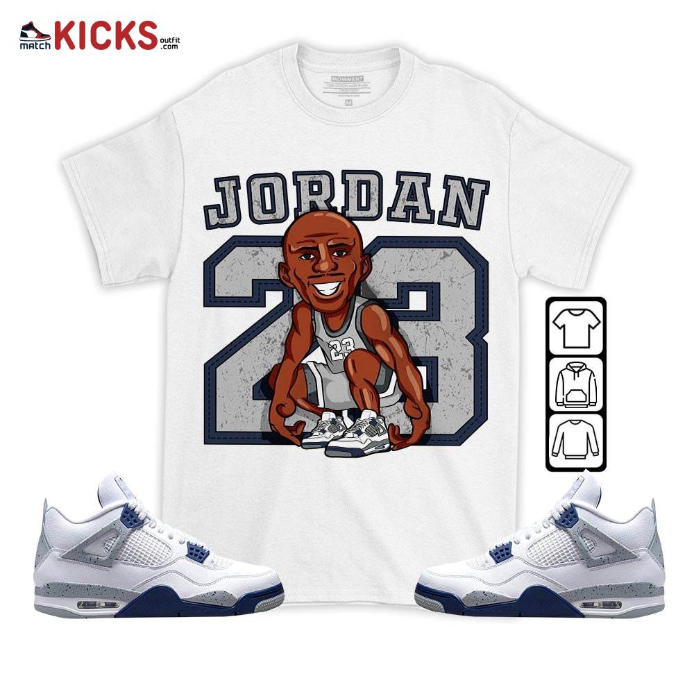 Jordan 23 Supperstar Sneaker Shirt Match Midnight Navy 4s, Jordan 4 Retro Midnight Navy MKO T-Shirt Jordan 23 Supperstar Sneaker Shirt Match Midnight Navy 4s, Jordan 4 Retro Midnight Navy MKO T-Shirt