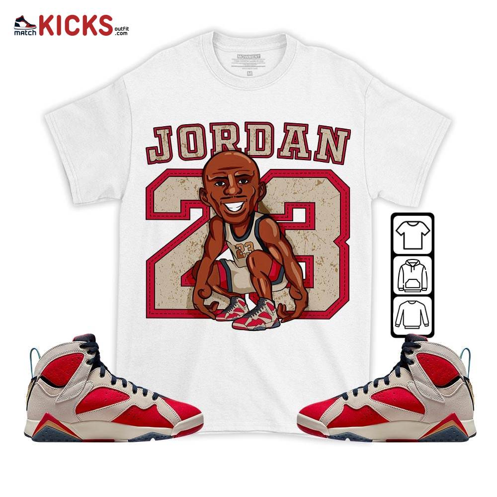 Jordan 23 Supperstar Sneaker Shirt Match Trophy Room 7s, Jordan 7 Trophy Room MKO T-Shirt Jordan 23 Supperstar Sneaker Shirt Match Trophy Room 7s, Jordan 7 Trophy Room MKO T-Shirt