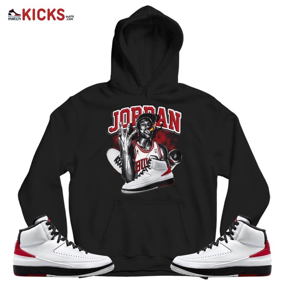 Jordan 23M Sneaker Shirt Match 2 Chicago Varsity Red, Jordan Retro 2 Chicago MKO T-Shirt Jordan 23M Sneaker Shirt Match 2 Chicago Varsity Red, Jordan Retro 2 Chicago MKO T-Shirt
