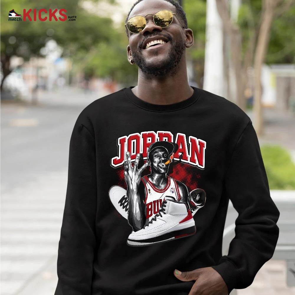 Jordan 23M Sneaker Shirt Match 2 Chicago Varsity Red, Jordan Retro 2 Chicago MKO T-Shirt Jordan 23M Sneaker Shirt Match 2 Chicago Varsity Red, Jordan Retro 2 Chicago MKO T-Shirt