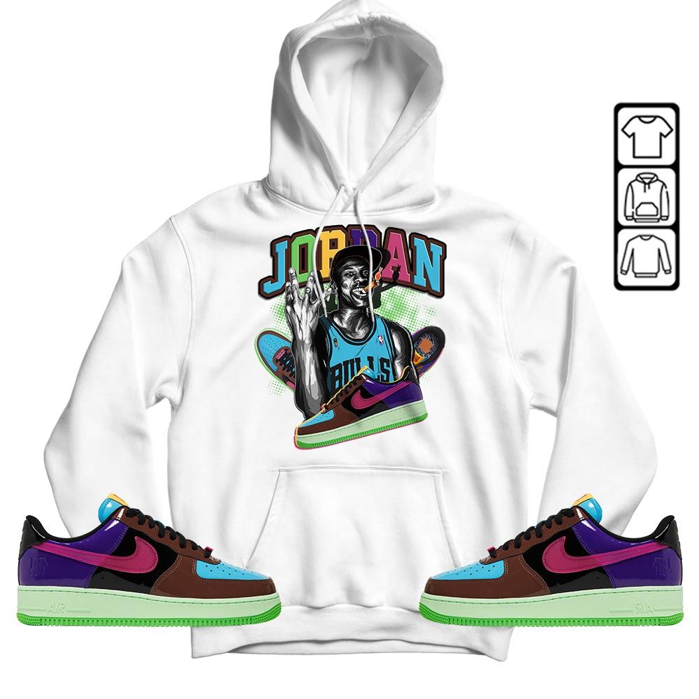 Jordan 23M Sneaker Shirt Match AF 1 Low SP Pink Prime, Air Force 1 Undefeated Pink Prime MKO T-Shirt