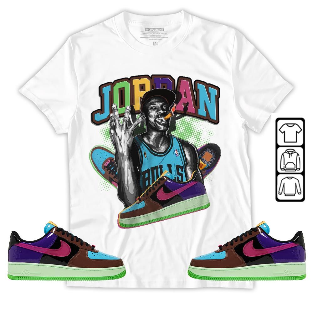 Jordan 23M Sneaker Shirt Match AF 1 Low SP Pink Prime, Air Force 1 Undefeated Pink Prime MKO T-Shirt