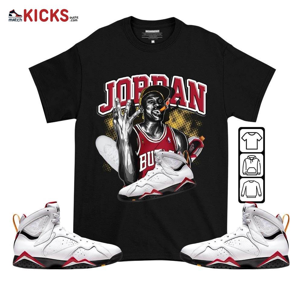 Jordan 23M Sneaker Shirt Match Cardinal 7s, Jordan 7 Retro Cardinal MKO T-Shirt