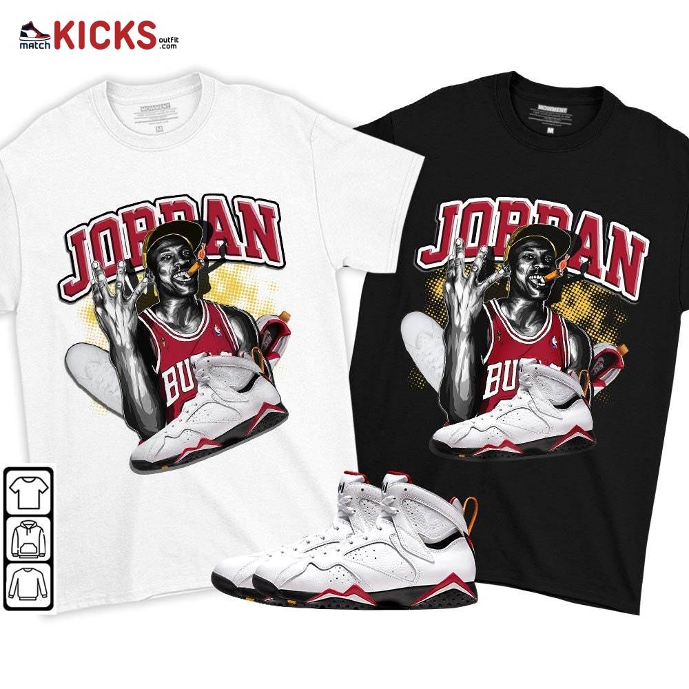 Jordan 23M Sneaker Shirt Match Cardinal 7s, Jordan 7 Retro Cardinal MKO T-Shirt Jordan 23M Sneaker Shirt Match Cardinal 7s, Jordan 7 Retro Cardinal MKO T-Shirt