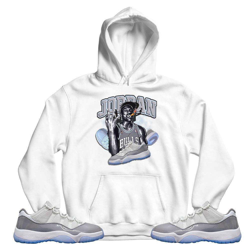 Jordan 23M Sneaker Shirt Match Cement Grey 11s, Jordan 11 Low Cement Grey MKO T-Shirt Jordan 23M Sneaker Shirt Match Cement Grey 11s, Jordan 11 Low Cement Grey MKO T-Shirt