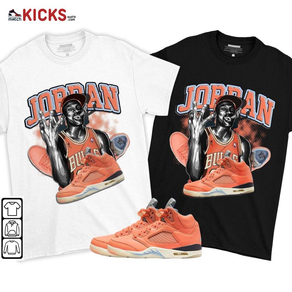 Jordan 23M Sneaker Shirt Match Crimson Bliss 5s, Jordan 5 DJ Khaled Crimson Bliss MKO T-Shirt Jordan 23M Sneaker Shirt Match Crimson Bliss 5s, Jordan 5 DJ Khaled Crimson Bliss MKO T-Shirt
