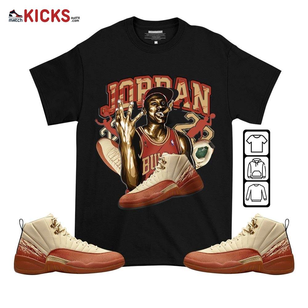 Jordan 23M Sneaker Shirt Match Eastside Golf 12s, Jordan 12 Retro Eastside Golf MKO T-Shirt