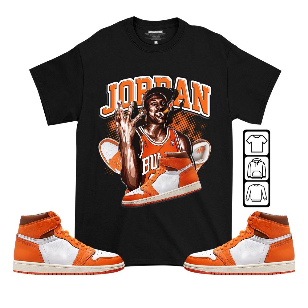 Jordan 23M Sneaker Shirt Match High OG Starfish 1s, Jordan 1 Retro High OG Starfish MKO T-Shirt Jordan 23M Sneaker Shirt Match High OG Starfish 1s, Jordan 1 Retro High OG Starfish MKO T-Shirt