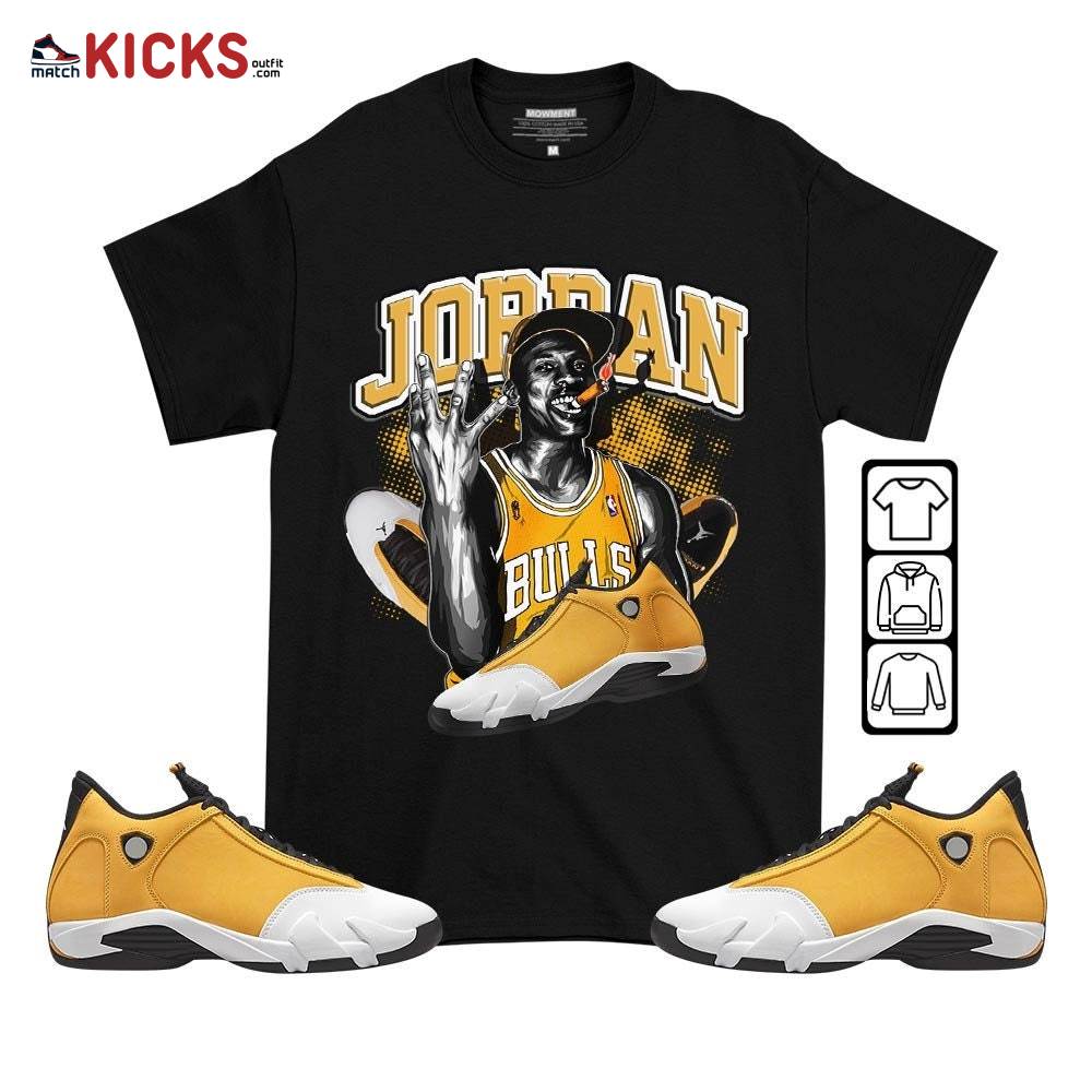 Jordan 23M Sneaker Shirt Match Light Ginger 14s, Jordan 14 Retro Light Ginger MKO T-Shirt
