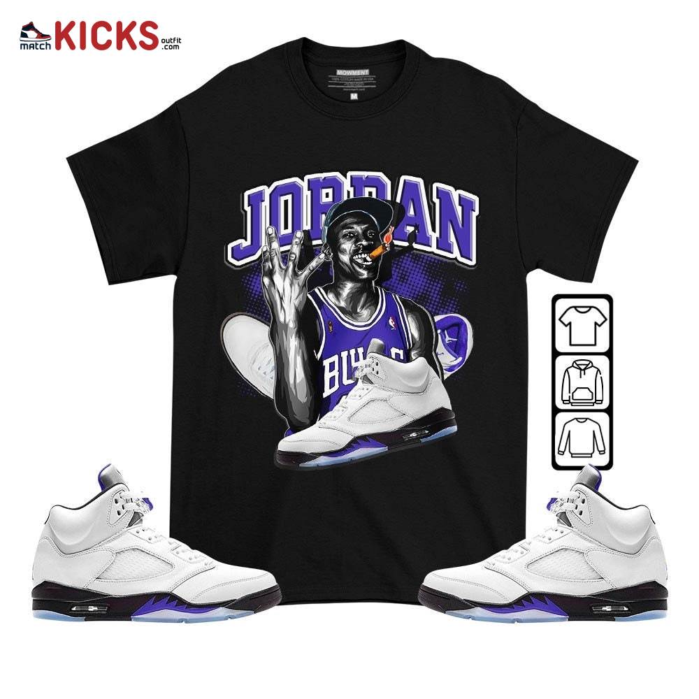 Jordan 23M Sneaker Shirt Match Retro Concord 5s, Jordan 5 Retro Concord MKO T-Shirt