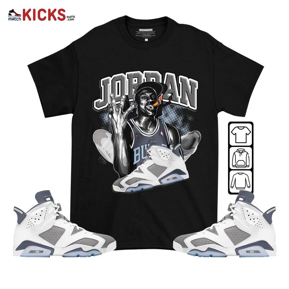 Jordan 23M Sneaker Shirt Match Retro Cool Grey 6s, Jordan 6 Cool Grey MKO T-Shirt
