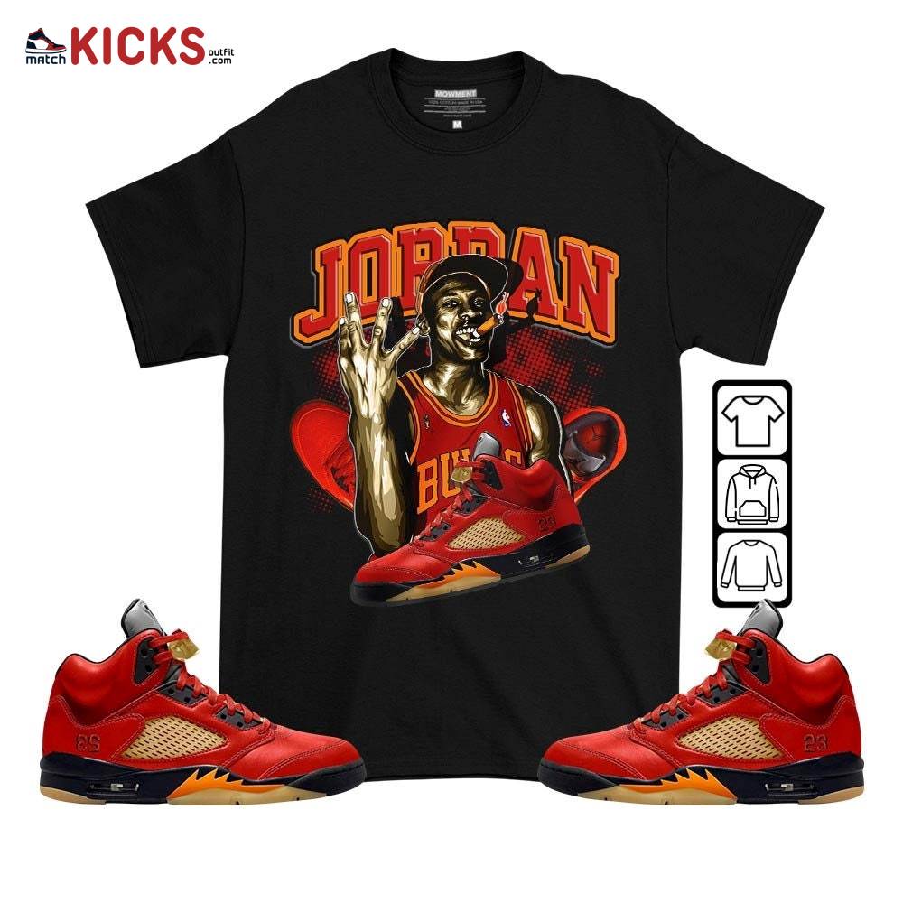 Jordan 23M Sneaker Shirt Match Retro Mars For Her 5s, Jordan 5 Mars For Her MKO T-Shirt