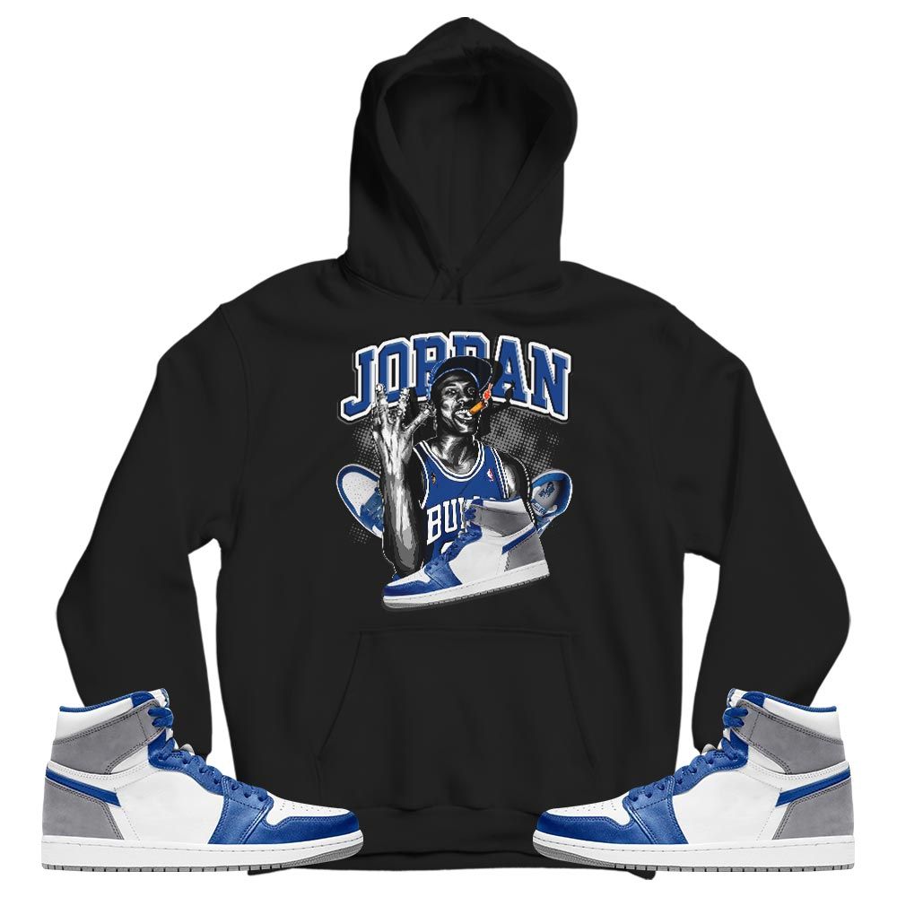 Jordan 23M Sneaker Shirt Match True Blue 1s, Jordan 1 High OG True Blue MKO T-Shirt