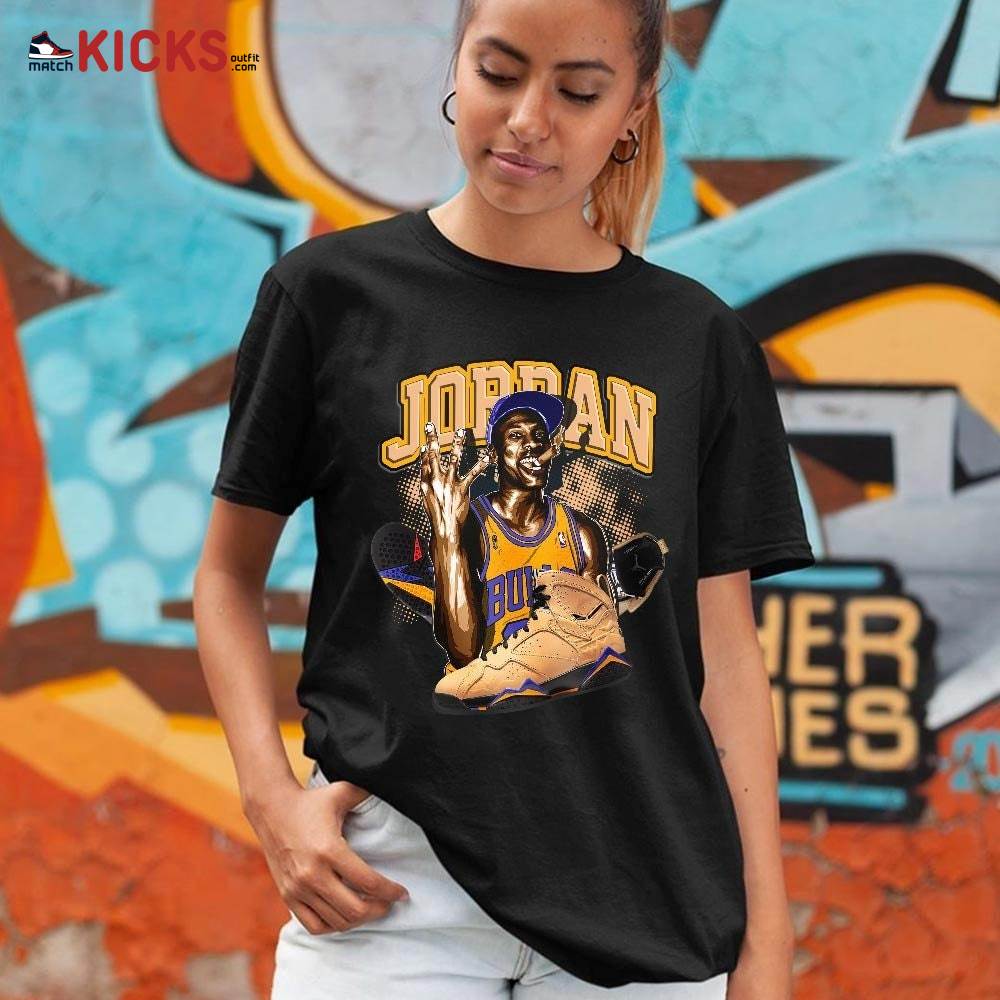 Jordan 23M Sneaker Shirt Match Vachetta Tan 7s, Jordan 7 SE Afrobeats MKO T-Shirt Jordan 23M Sneaker Shirt Match Vachetta Tan 7s, Jordan 7 SE Afrobeats MKO T-Shirt