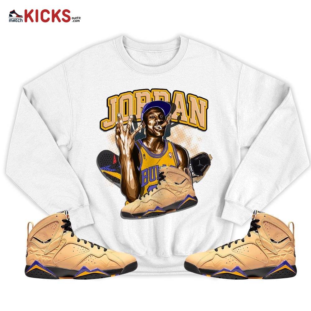 Jordan 23M Sneaker Shirt Match Vachetta Tan 7s, Jordan 7 SE Afrobeats MKO T-Shirt Jordan 23M Sneaker Shirt Match Vachetta Tan 7s, Jordan 7 SE Afrobeats MKO T-Shirt