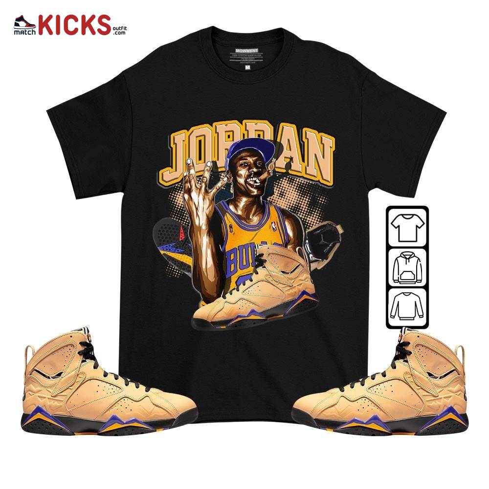 Jordan 23M Sneaker Shirt Match Vachetta Tan 7s, Jordan 7 SE Afrobeats MKO T-Shirt Jordan 23M Sneaker Shirt Match Vachetta Tan 7s, Jordan 7 SE Afrobeats MKO T-Shirt