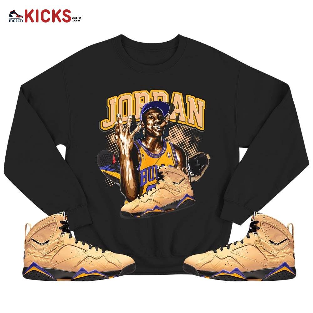 Jordan 23M Sneaker Shirt Match Vachetta Tan 7s, Jordan 7 SE Afrobeats MKO T-Shirt Jordan 23M Sneaker Shirt Match Vachetta Tan 7s, Jordan 7 SE Afrobeats MKO T-Shirt