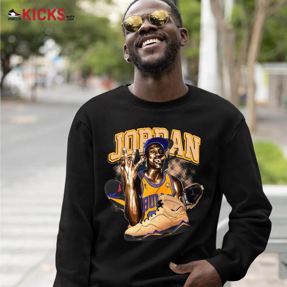Jordan 23M Sneaker Shirt Match Vachetta Tan 7s, Jordan 7 SE Afrobeats MKO T-Shirt Jordan 23M Sneaker Shirt Match Vachetta Tan 7s, Jordan 7 SE Afrobeats MKO T-Shirt