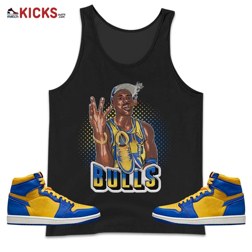 Jordan Cigar Sneaker Shirt Match 2023 Laney 1s, Jordan 1 Retro High Laney MKO Tank Top