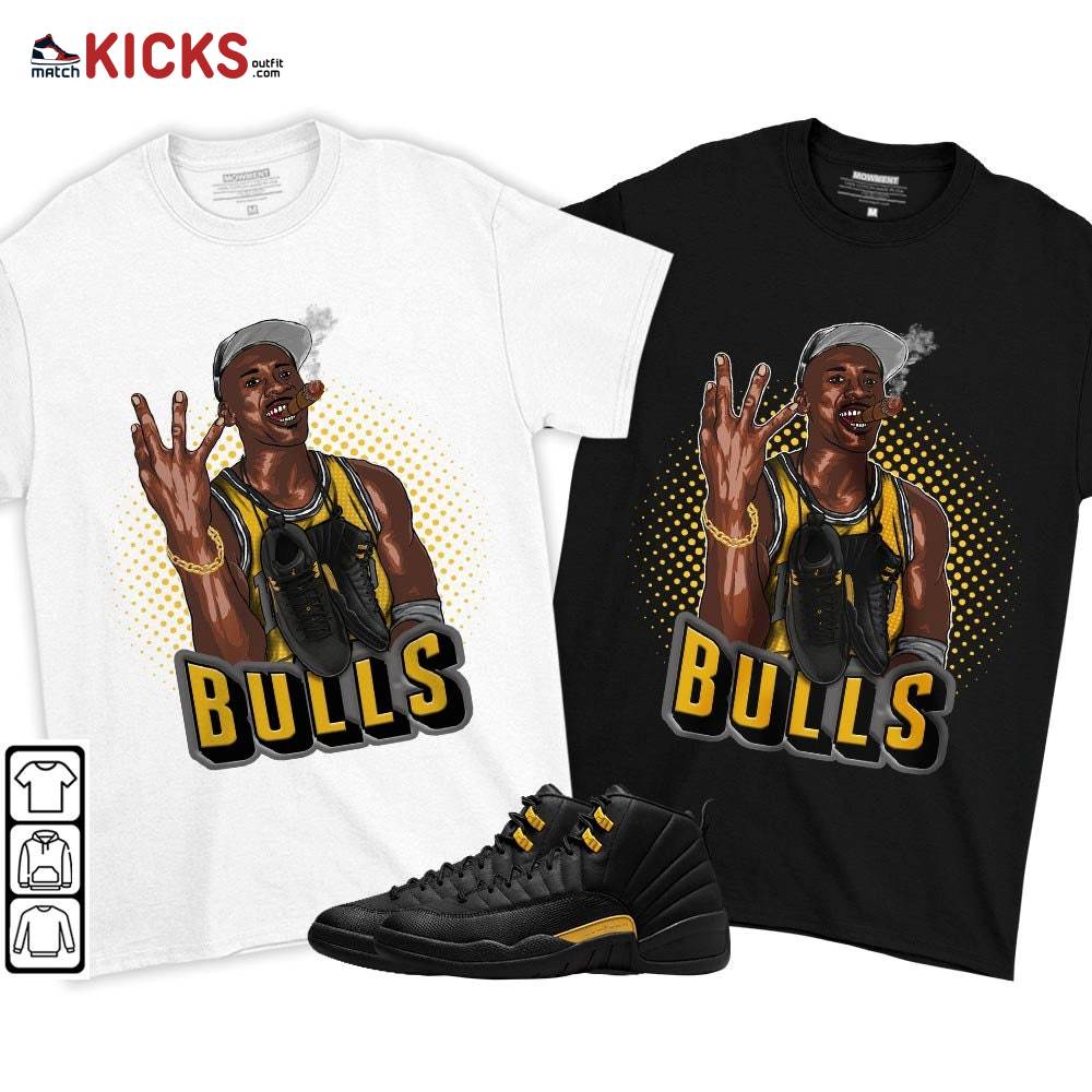 Jordan Cigar Sneaker Shirt Match Black Taxi 12s, Jordan 12 Retro Black Taxi MKO T-Shirt Jordan Cigar Sneaker Shirt Match Black Taxi 12s, Jordan 12 Retro Black Taxi MKO T-Shirt
