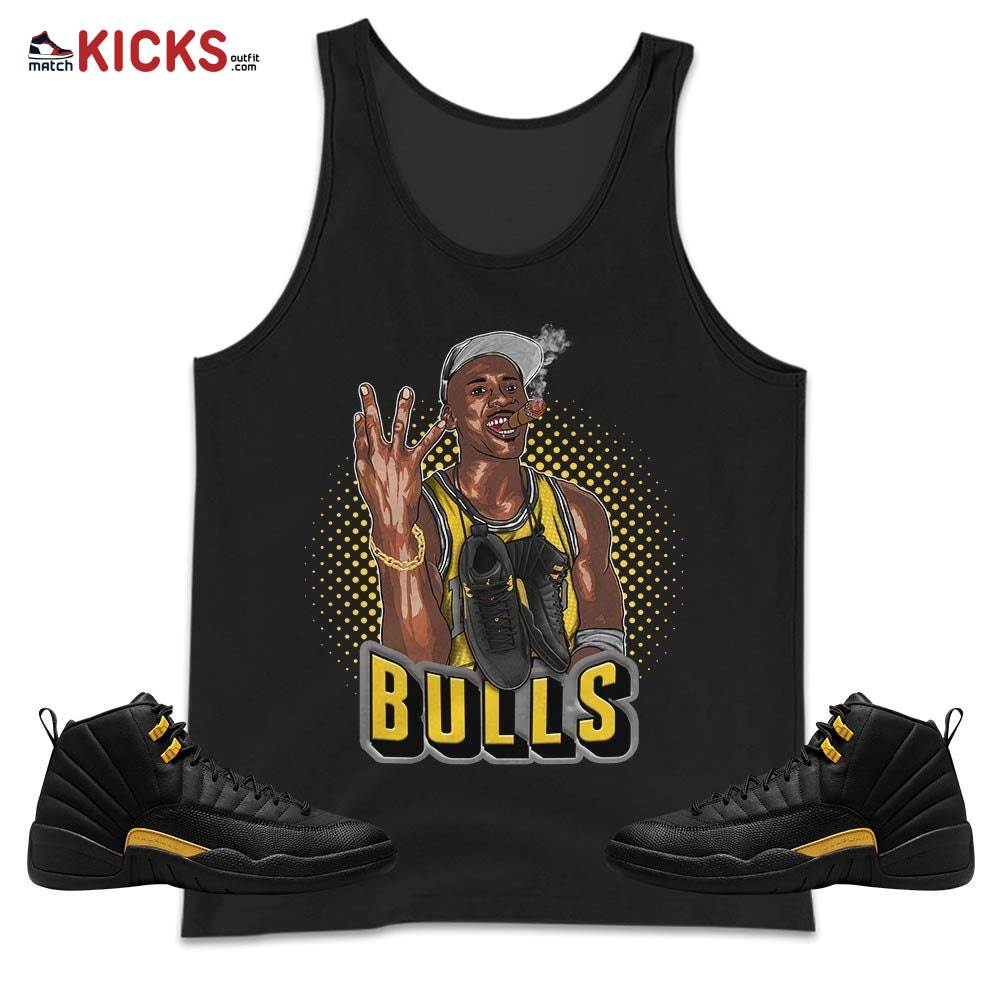 Jordan Cigar Sneaker Shirt Match Black Taxi 12s, Jordan 12 Retro Black Taxi MKO Tank Top Jordan Cigar Sneaker Shirt Match Black Taxi 12s, Jordan 12 Retro Black Taxi MKO Tank Top