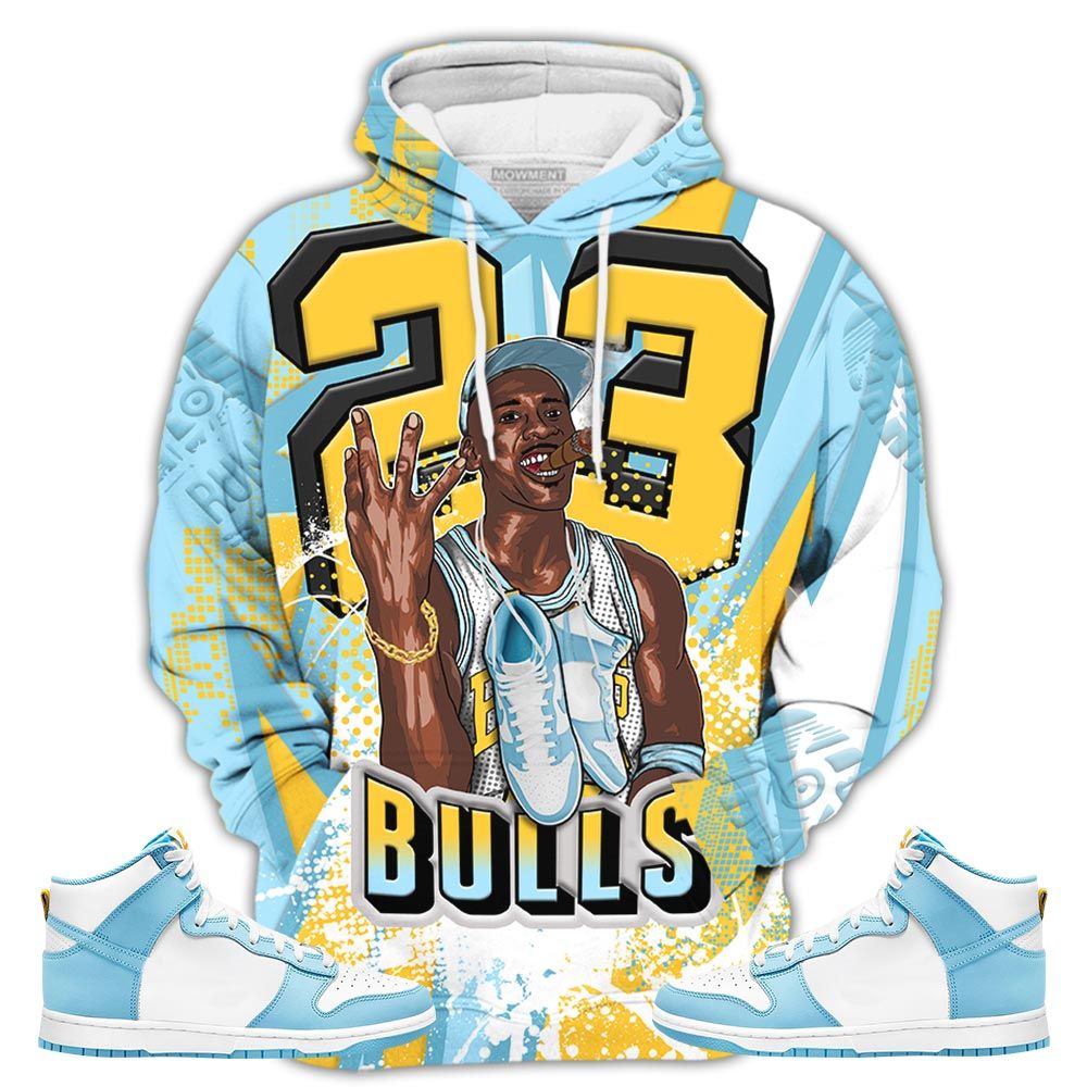 Jordan Cigar Sneaker Shirt Match Dunk High Blue Chill, Dunk High Homer Simpson Hoodie Sweatshirt Tee All Over Print MKO Shirt