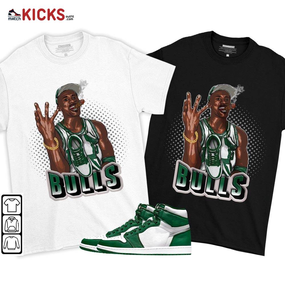 Jordan Cigar Sneaker Shirt Match High Gorge Green 1s, Jordan 1 Retro High Gorge Green MKO T-Shirt Jordan Cigar Sneaker Shirt Match High Gorge Green 1s, Jordan 1 Retro High Gorge Green MKO T-Shirt