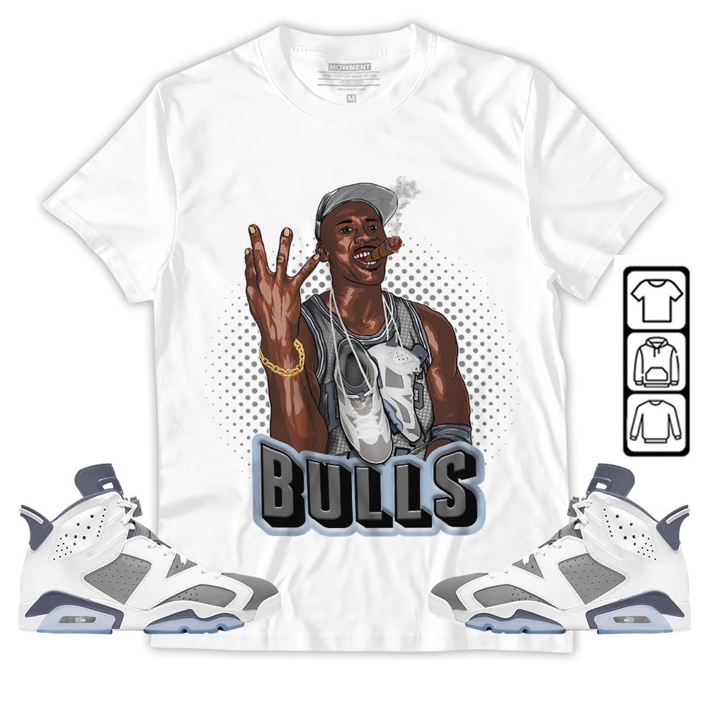 Jordan Cigar Sneaker Shirt Match Retro Cool Grey 6s, Jordan 6 Cool Grey MKO T-Shirt Jordan Cigar Sneaker Shirt Match Retro Cool Grey 6s, Jordan 6 Cool Grey MKO T-Shirt