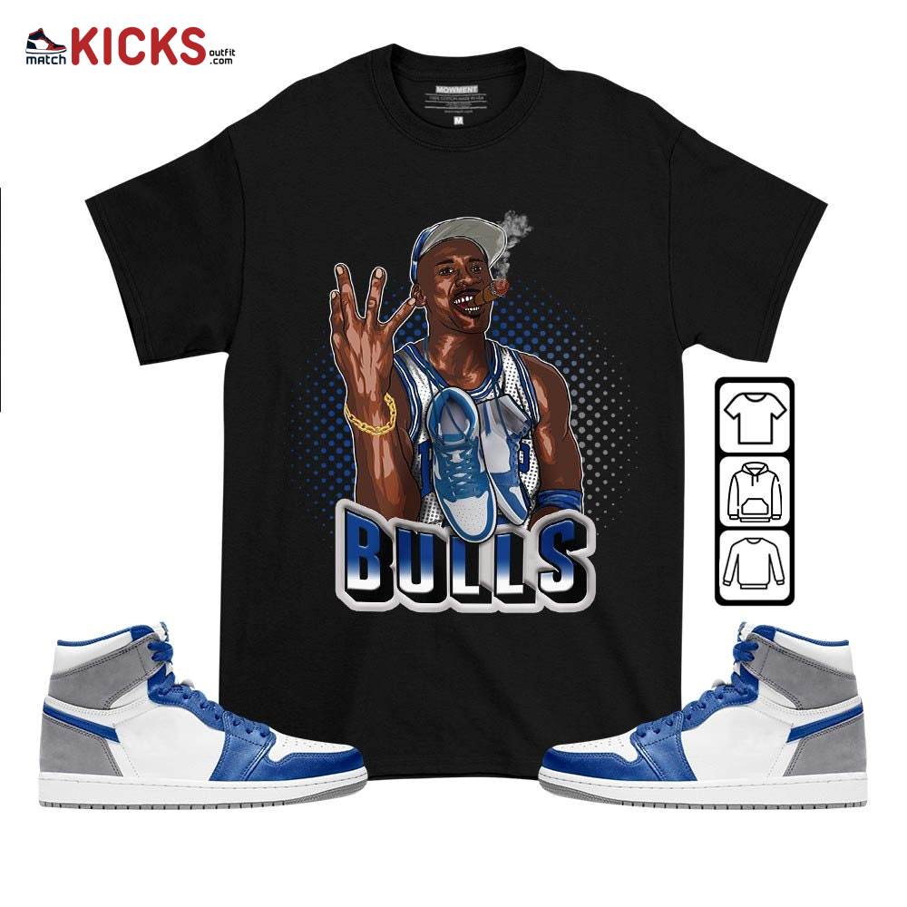 Jordan Cigar Sneaker Shirt Match True Blue 1s, Jordan 1 High OG True Blue MKO T-Shirt Jordan Cigar Sneaker Shirt Match True Blue 1s, Jordan 1 High OG True Blue MKO T-Shirt