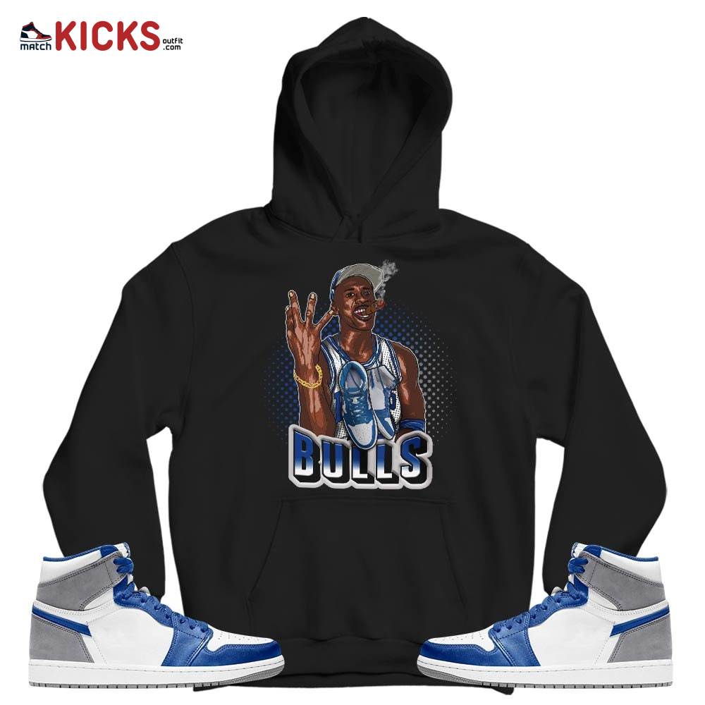 Jordan Cigar Sneaker Shirt Match True Blue 1s, Jordan 1 High OG True Blue MKO T-Shirt Jordan Cigar Sneaker Shirt Match True Blue 1s, Jordan 1 High OG True Blue MKO T-Shirt
