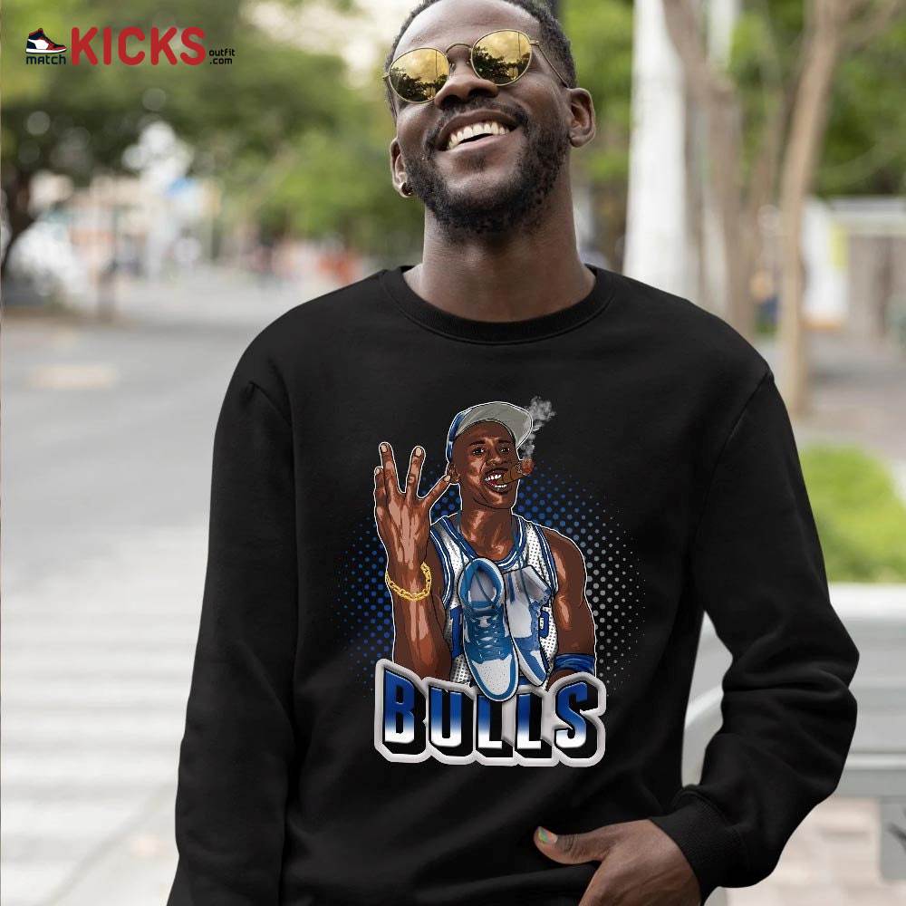 Jordan Cigar Sneaker Shirt Match True Blue 1s, Jordan 1 High OG True Blue MKO T-Shirt Jordan Cigar Sneaker Shirt Match True Blue 1s, Jordan 1 High OG True Blue MKO T-Shirt