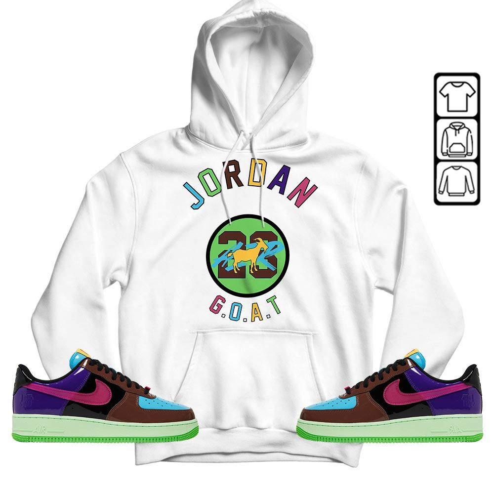 Jordan Goat Air Sneaker Shirt Match AF 1 Low SP Pink Prime, Air Force 1 Undefeated Pink Prime MKO T-Shirt